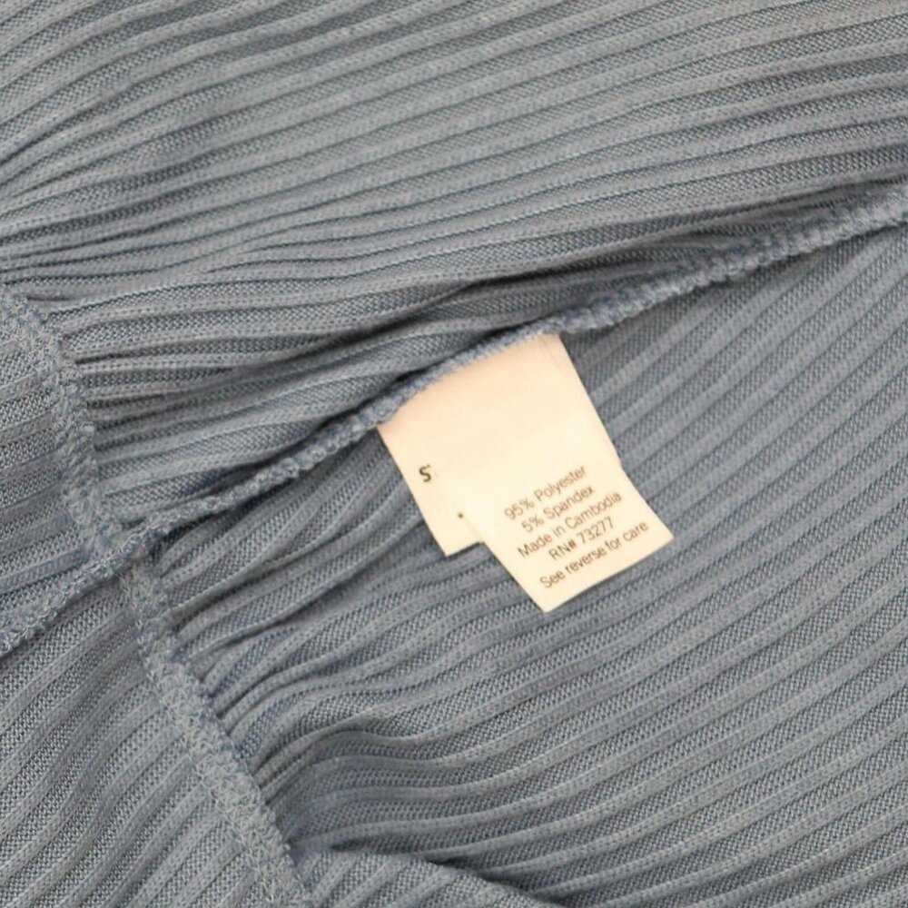 NWT Lc Lauren Conrad Womens Cozy Tiered Tunic Blouse WL24K000RS M Scrub Blue - Picture 5 of 5